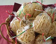 Italian Meat and Fish Red Clam Sauces with Fettucini Pasta Gift Box